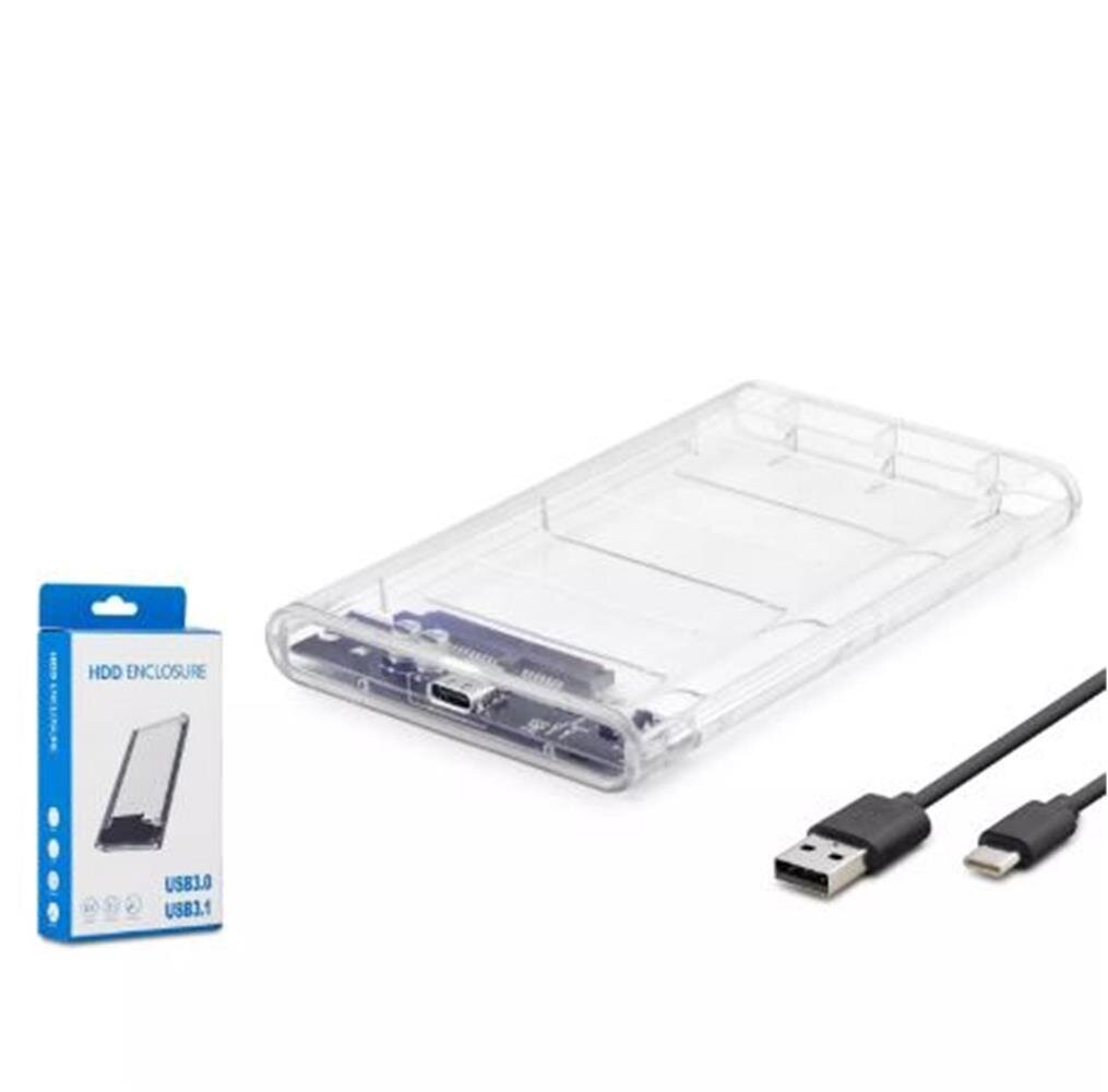 HADRON HDX1766 HDD KUTU TYPE-C3.1 + USB3.0 2.5 TRANSPARENT