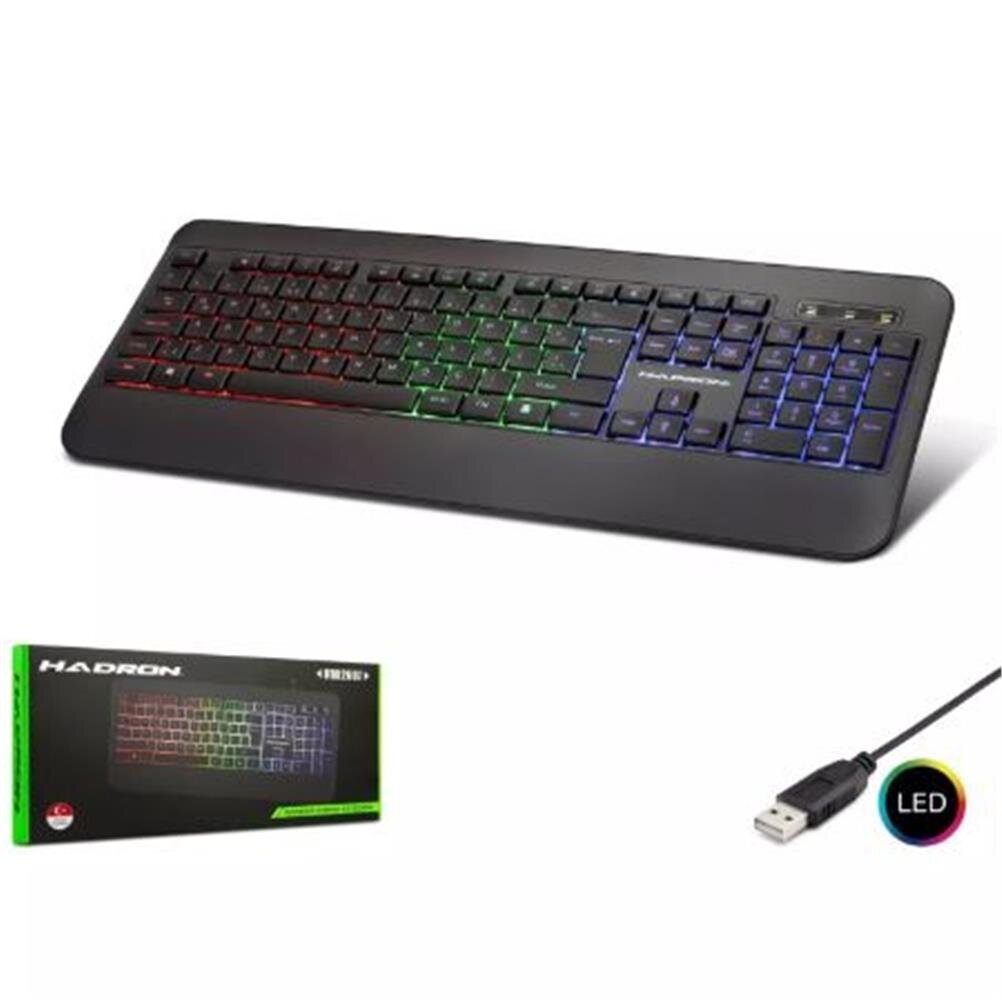 HADRON HDX2607 LEDLİ KABLOLU Q KLAVYE