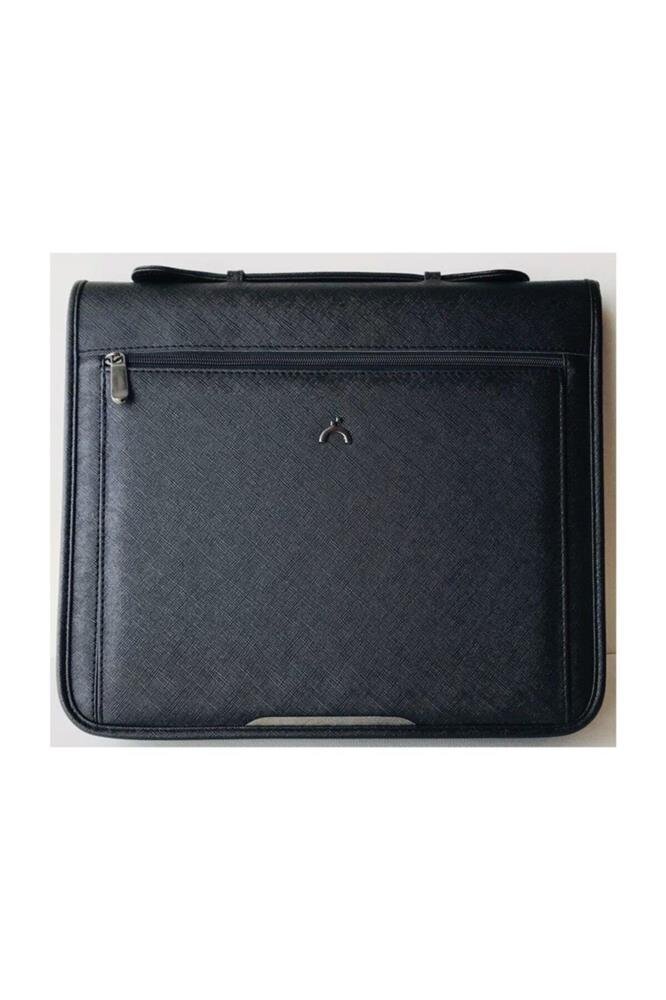 Önder Londra Saplı 13-14 Fermuarlı Siyah Çanta