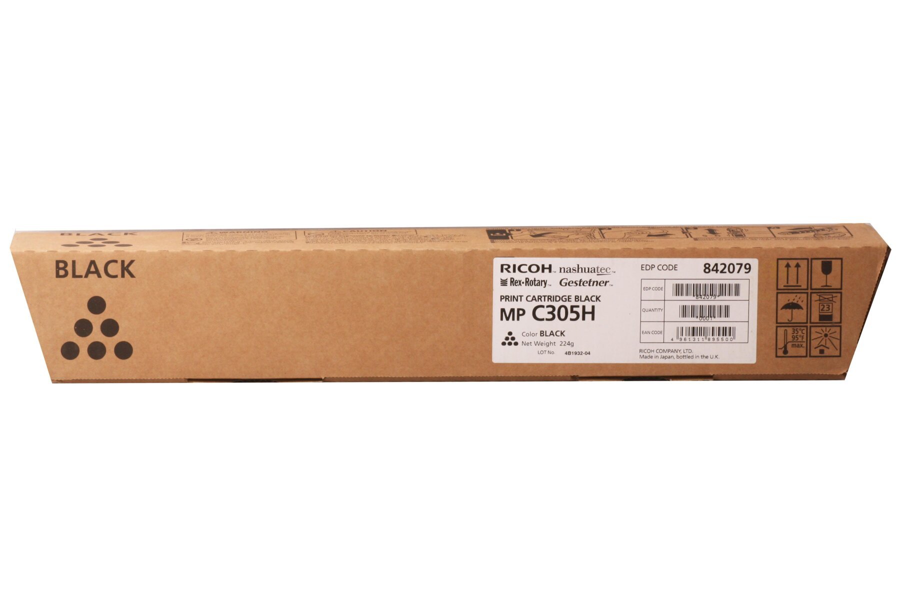 Ricoh MP C305 Black Siyah Orjinal Fotokopi Toneri MP C305SP-305SPF 12.000 Sayfa