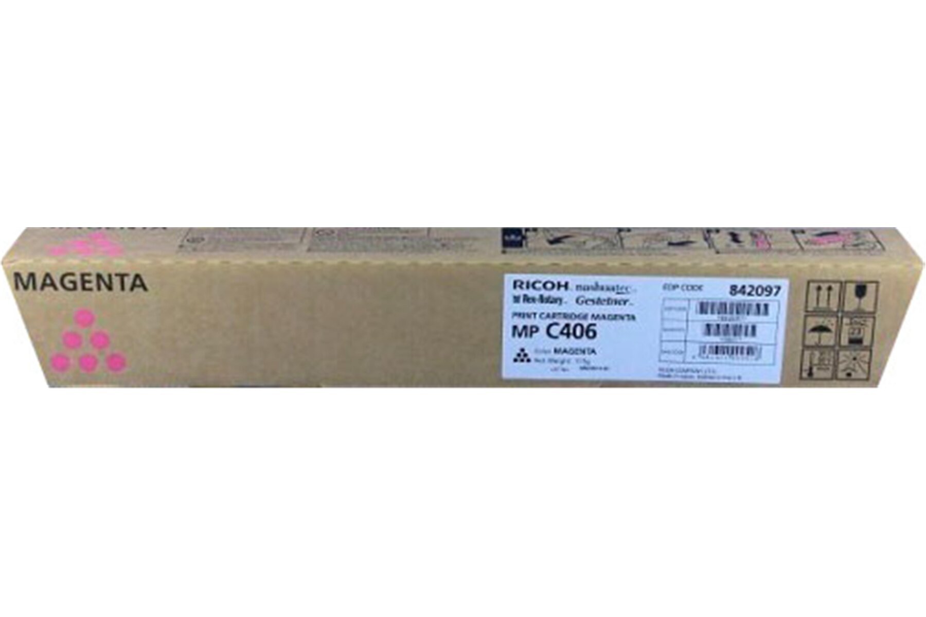 Ricoh MP C306 Magenta Kırmızı Orjinal Fotokopi Toneri MP C307-406 6.000 Syf.