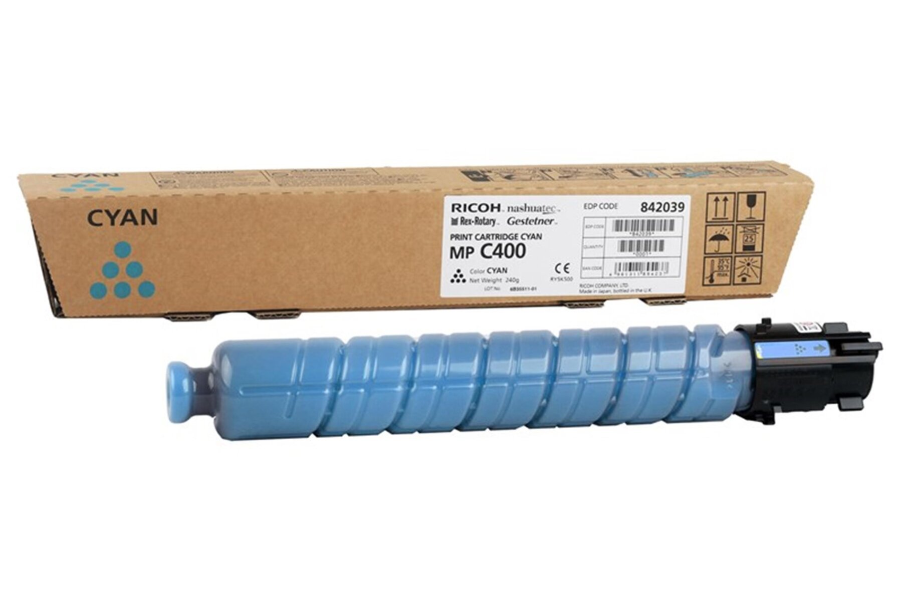 Ricoh MP C400 Cyan Mavi Orjinal Fotokopi Toneri MP C300-401 10.000 Sayfa