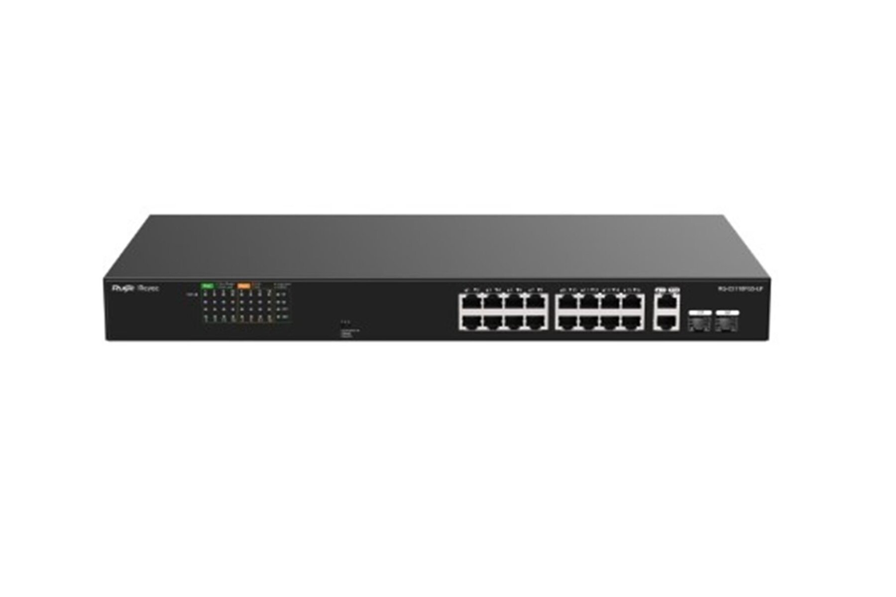 Ruijie-Reyee RG-ES118FGS-LP 16 Port POE+ 2 Port 10-100-1000 Mbps + 2 Port SFP 120W