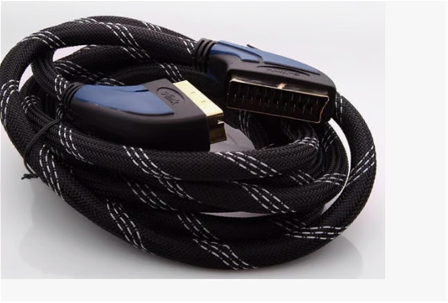 S-LİNK SLX-936 SCART TO SCART 3MT GOLD KILIFLI KABLO