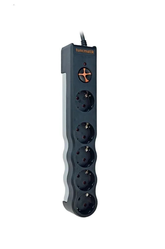 Tunçmatik TSK6136 Powersurge 5lı Siyah 1050 Joule