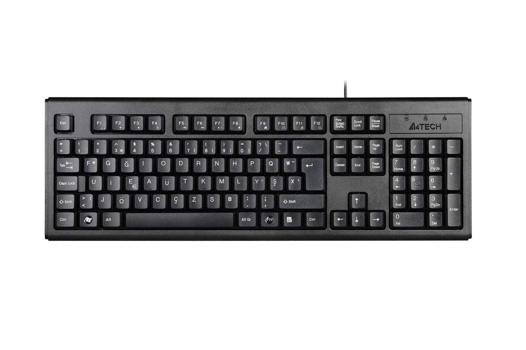 A4 Tech Km-720 Siyah F Tr Usb Kablolu Fn Multimedya Klavye