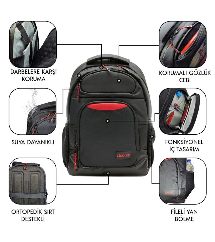 Dexim Premium 17, Notebook Sırt Çantası - DXBP40