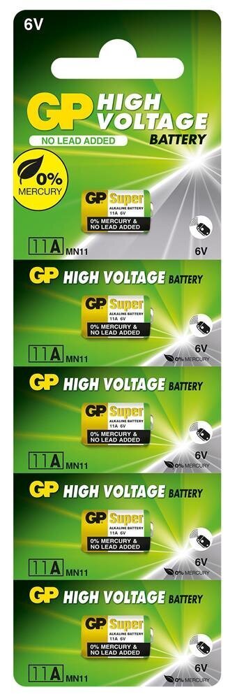 GP GP11A-C5 11A 6V Yüksek Voltaj Spesifik Pil 5li Paket 