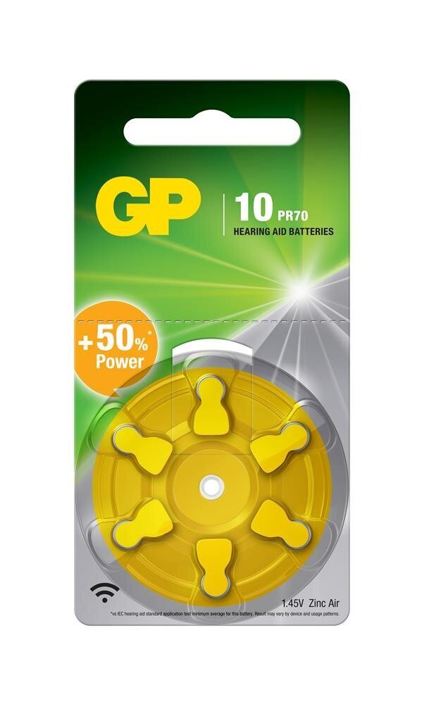 GP ZA10 1.4V Düğme Kulaklık Pili  6lı Paket