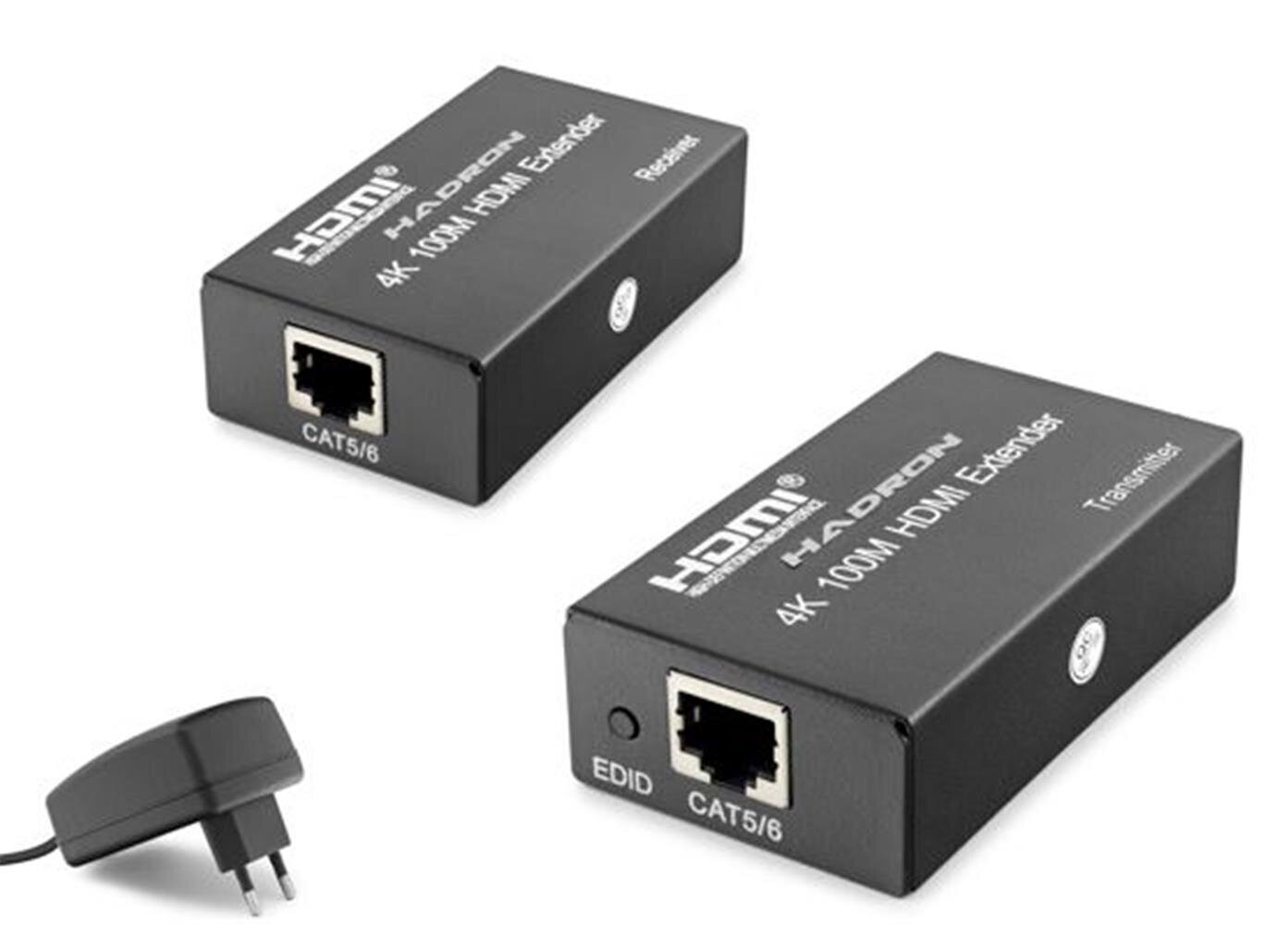 Hadron Hdx1367  100M Hdmi Extender 4K DC 5V adaptör Siyah
