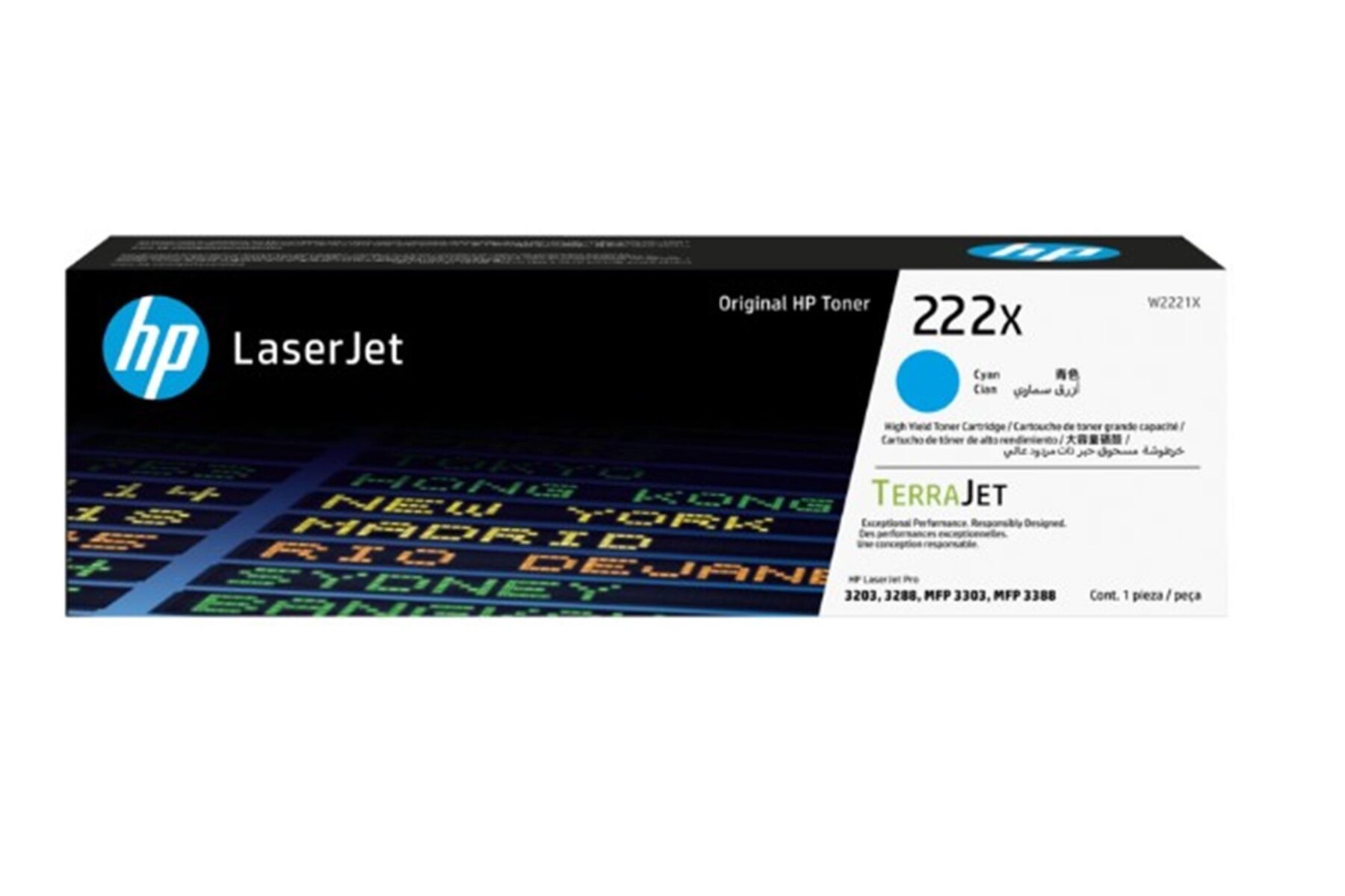Hp 222X Cyan Mavi 2.500 Sayfa Toner W2221X