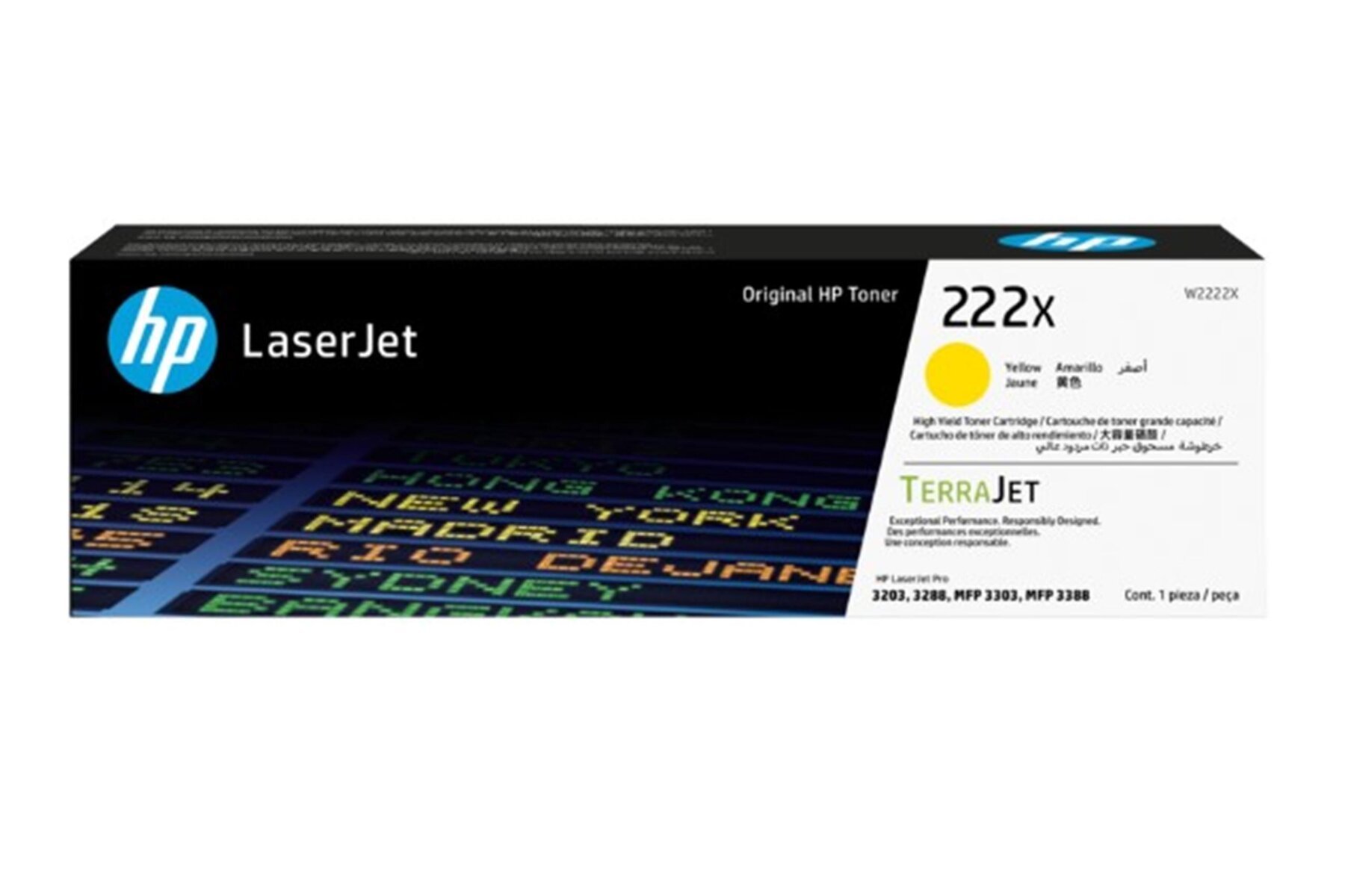 Hp 222X Yellow Sarı 2.500 Sayfa Toner W2222X