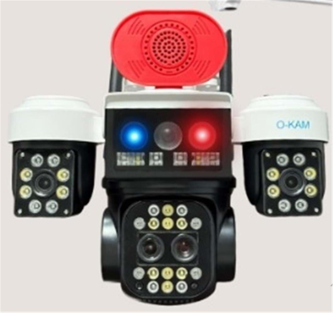 OKam O-Kam 8095 3 Lens Sirenli Çakarlı Wifi Solar Kamera