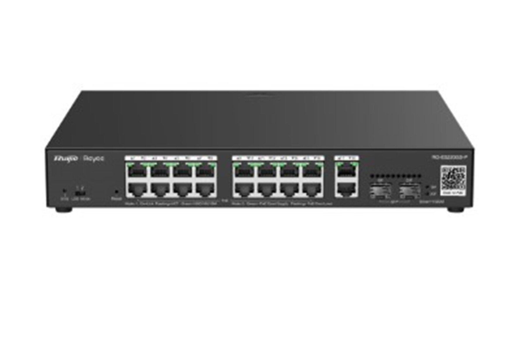 Reyee RG-ES220GS-LP 20 Portlu 10-100-1000 Yönetilebilir 2SFP 2 Gigabit RJ45 Uplink 16Port PoE+(130W)