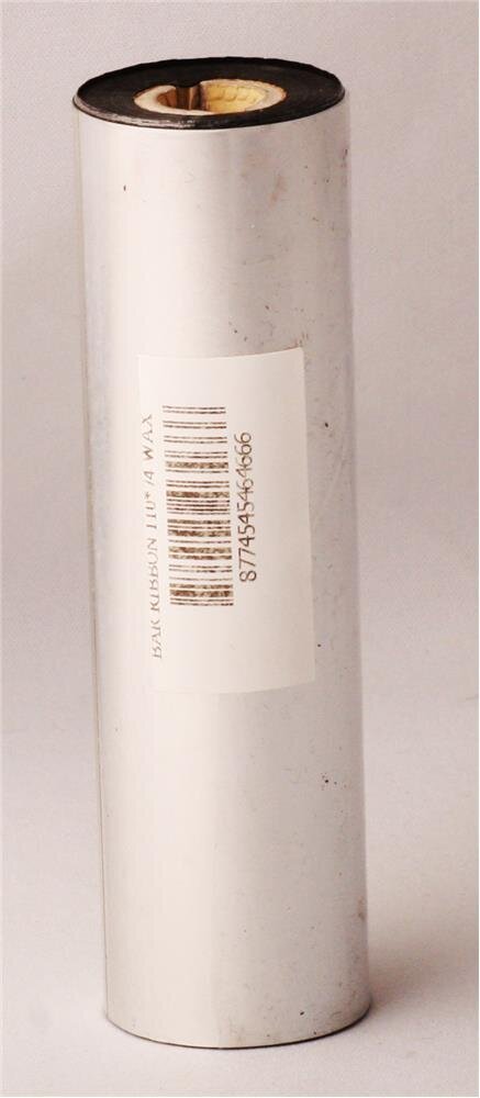 Ribbonsan RB00005 WX-10FBK 110-74 Standart Wax Ribbon 1-2 Outside