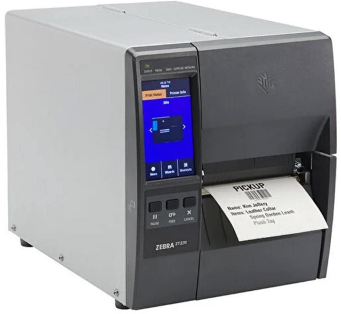 Zebra ZT231T Termal Transfer 203 Dpi Usb, Seri, Ethernet Endüstriyel Barkod Yazıcı