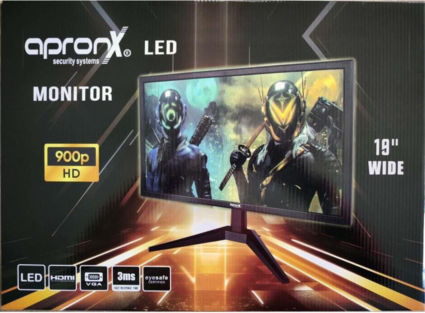 Apronx APX-NW19 900p 19 Led Vga+Hdmi Monitor