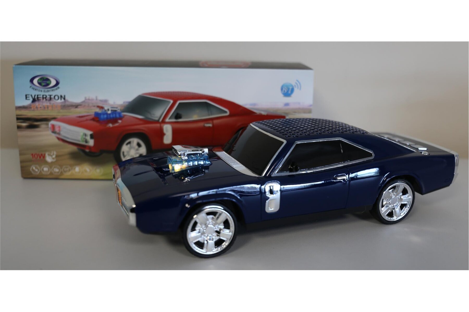 EVERTON RT-1959 Dark Blue  Arabalı  Bluetooth Fm-Usb-Tf-Aux Şarjlı Nostaljik Radyo