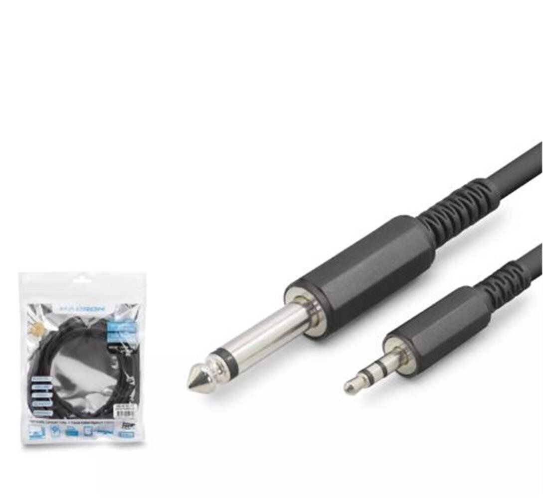 Hadron Hdx1077 6.5Mm To 3.5Mm Kablo Enstrüman Gitar 3M Siyah