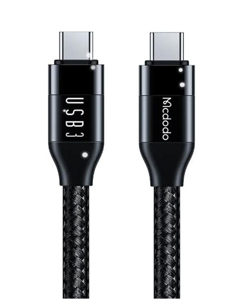 MCDODO CA-7132 TYPE-C TO TYPE-C USB 3 100W DATA AKTARIM VE ŞARJ KABLOSU 1.2 M - SİYAH