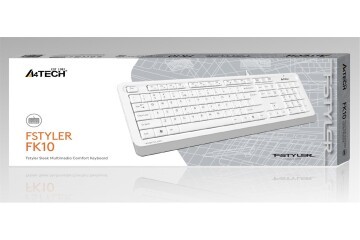 A4 Tech Fk10 Q Usb Fsytyler Beyaz Tr Fn-Mmedya Klavye