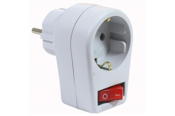 Almera Anahtarlı Topraklı Erkek Beyaz Fiş