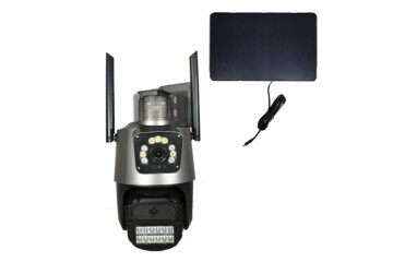 Apronx APX-WSP242 6Mp 2.8mm 4G Solar Çift Kamera 19 Led PTZ