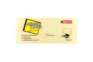 Bigpoint Yapışkanlı Not Kağıdı 3 Lü 40x50 Sarı BP800-15