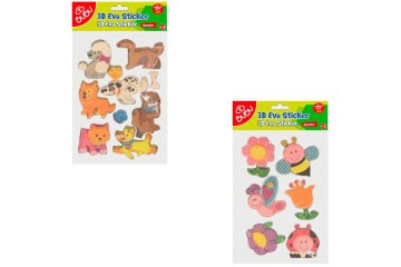 Bu-Bu 3D Eva Simli Sticker Hayvanlar BUBU-STS045