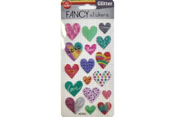 Bu-Bu Damla Stickers Glıtter Kalp 9x20 BUBU-PUS-6608