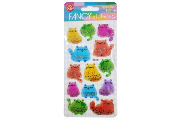Bu-Bu Damla Stickers Kedi 9x20 Metalik BUBU-PUS-8401