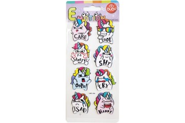 Bu-Bu Emotıons Puffy Stıck Unıcorn & Message 9x21 BUBU-SWP-1902