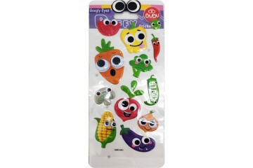 Bu-Bu Googly Eyes Puffy Sticker Sebzeler 9x21 BUBU-SWP-2603