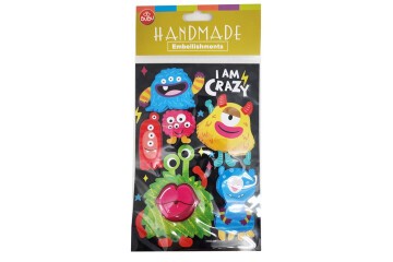 Bu-Bu Handmade Stickers Canavarlar 12,5x23,5 BUBU-HMSB-306