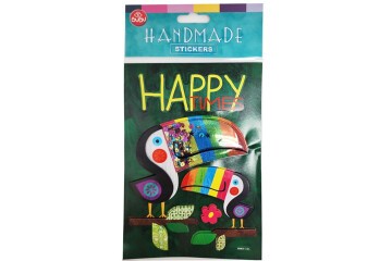 Bu-Bu Handmade Stickers Papağan 12,5x23,5 BUBU-HMSB-101