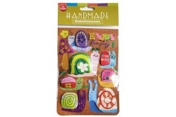 Bu-Bu Handmade Stickers Salyangozlar 12,5x23,5 BUBU-HMSB-303
