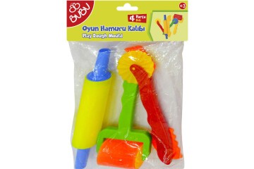 Bu-Bu Oyun Hamuru Kalıbı 4 Parça BUBU-HK0012