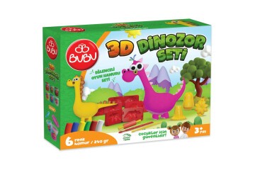 Bu-Bu Oyun Hamuru Seti 3D Dinozor (L) BUBU-OH0012