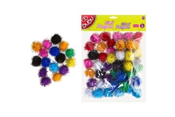 Bu-Bu Pon Pon Simli 3 CM 50 Lİ Karma BUBU00113