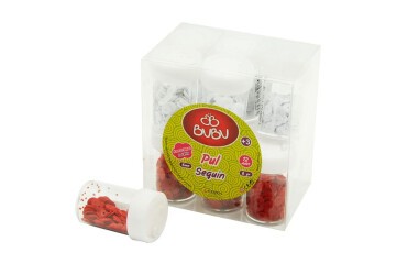 Bu-Bu Pul Kırmızı-Beyaz 6 GR 12 Li Pvc BUBU-PL0003