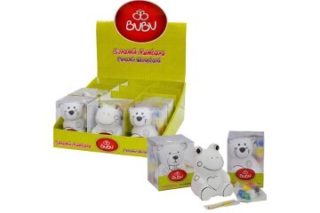 Bu-Bu Seramik Kumbara Boyama Standı Arabalar 12 Lİ BUBU-SBS001