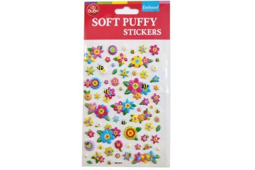 Bu-Bu Soft Puffy Stickers Flowers 10.9x20.5 BUBU-SWP-1011B