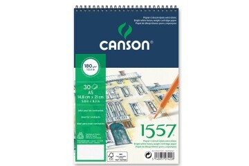 Canson 1557 Resim Ve Çizim Blok 180 GR A5 20 YP Üstten Spiralli