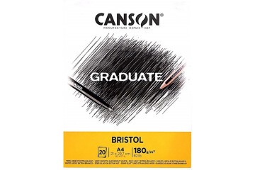 Canson Çizim Bloğu Graduate Cangrad Bristol 20 Syf A4 180 GR