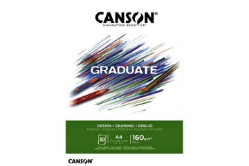 Canson Çizim Bloğu Graduate Dessın Beyaz 30 Syf A4 160 GR
