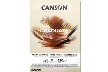 Canson Çizim Bloğu Graduate Mıx Medıa Natural 30 Syf A5 220 GR