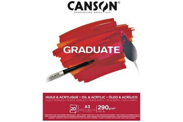 Canson Çizim Bloğu Graduate Yağlı Boya Ve Akrilik 20 Syf A3 290 GR