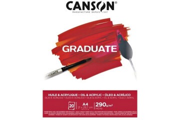 Canson Çizim Bloğu Graduate Yağlı Boya Ve Akrilik 20 Syf A4 290 GR