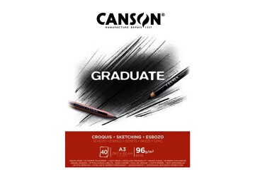 Canson Eskiz Bloğu Graduate Croquıs 40 Syf A3 96 GR