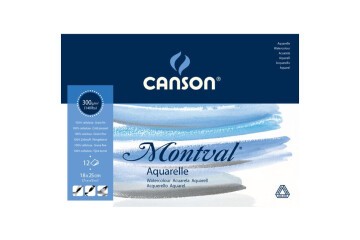 Canson Montval Sulu Boya Blok Pad Canmontv 12 Syf 18x25 300 GR